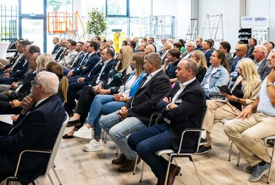 Over 100 guests attended the official opening of the Munk Group's new customer centre in Günzburg. Photo: Tobias Atzkern/Munk Group | © Munk Group
