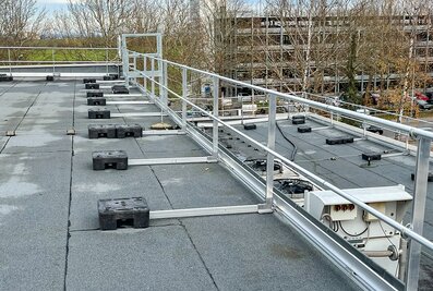 La sécurisation des toits était nécessaire sur deux niveaux. | © MUNK GmbH