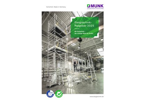 The new Access Solutions Guide 2025 presents the most comprehensive series range in the access equipment industry on 435 pages. The compendium is available in both print and digital versions. | © MUNK GmbH