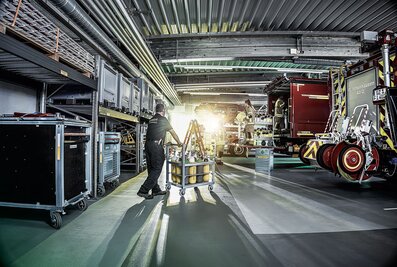 Les solutions de Munk Rettungstechnik permettent de maintenir l'ordre dans la caserne. | © MUNK GmbH
