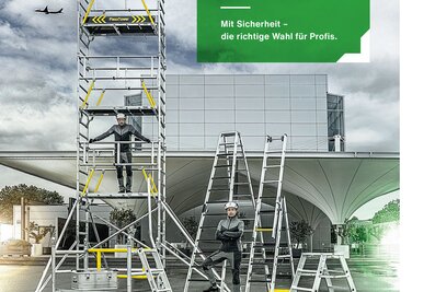 Der Steigtechnik-Ratgeber 2026 der Munk Günzburger Steigtechnik gibt einen umfassenden Überblick über die Neuheiten und Klassiker im Produktprogramm. | © MUNK GmbH