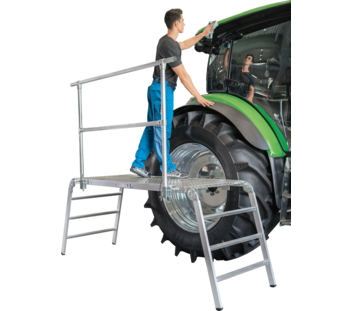 Sicher arbeiten auf Dielen | © MUNK GmbH Arbeiter auf Diele | © MUNK GmbH