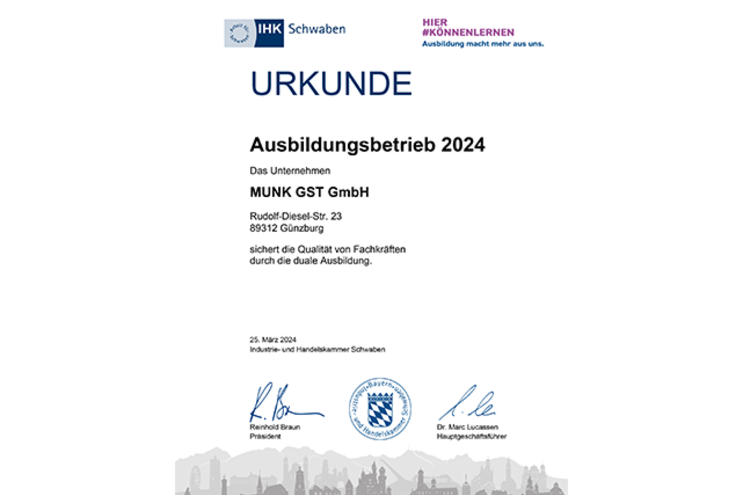 Entreprise formatrice IHK 2024 | © IHK Schwaben